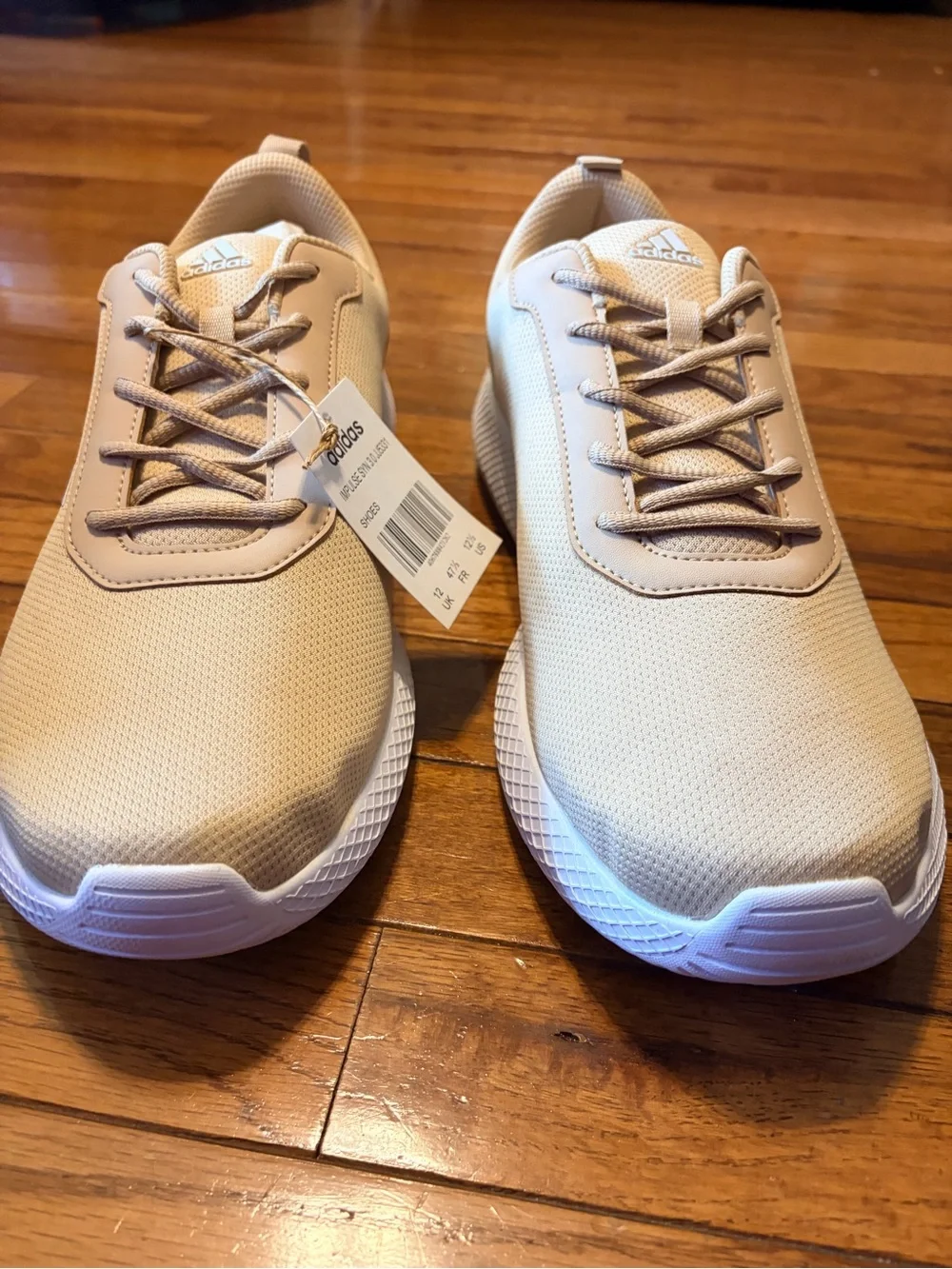 adidas Men’s 12.5 Impulse 3.0  Beige Athletic Sneakers